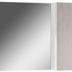 Шкаф-зеркало Uno 80 Дуб серый левый/правый Домино (DU1504HZ) в Лабытнанги - labytnangi.mebel24.online | фото