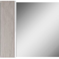 Шкаф-зеркало Uno 80 Дуб серый левый/правый Домино (DU1504HZ) в Лабытнанги - labytnangi.mebel24.online | фото 2