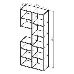 Стеллаж Элемент-2 (белый) в Лабытнанги - labytnangi.mebel24.online | фото 6