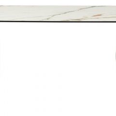 Стол BRONTE 220 KL-188 Контрастный мрамор матовый, итальянская керамика/ Шампань, ®DISAUR в Лабытнанги - labytnangi.mebel24.online | фото 2
