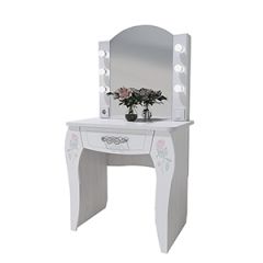 Стол туалетный Розалия №12 + ПОДСВЕТКА (лиственница белая, омела) в Лабытнанги - labytnangi.mebel24.online | фото