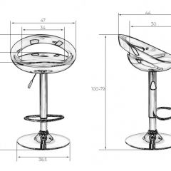 Стул барный DOBRIN DISCO LM-1010 (белый) в Лабытнанги - labytnangi.mebel24.online | фото 2