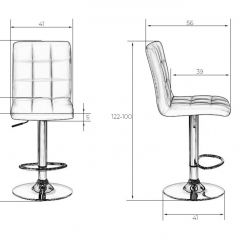 Стул барный DOBRIN KRUGER LM-5009 (черный) в Лабытнанги - labytnangi.mebel24.online | фото 2