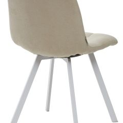 Стул CHILLI SQUARE UF860-01B бежевый, ткань/ белый каркас М-City в Лабытнанги - labytnangi.mebel24.online | фото 2