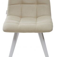 Стул CHILLI SQUARE UF860-01B бежевый, ткань/ белый каркас М-City в Лабытнанги - labytnangi.mebel24.online | фото 3