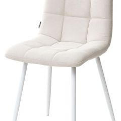 Стул CHILLI UF860-01B бежевый, ткань/белый каркас М-City в Лабытнанги - labytnangi.mebel24.online | фото