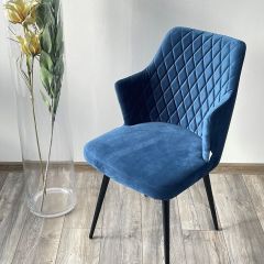 Стул HERMAN 360 град. СИНИЙ #29, велюр / черный каркас М-City в Лабытнанги - labytnangi.mebel24.online | фото