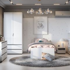 Токио Шкаф двухстворчатый с двумя ящиками в Лабытнанги - labytnangi.mebel24.online | фото 3