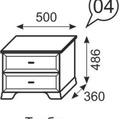 Тумба прикроватная Венеция 4 бодега в Лабытнанги - labytnangi.mebel24.online | фото 2