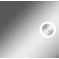 Зеркало Cosmo 100 alum (линза) с подсветкой Sansa (SCL1026Z) в Лабытнанги - labytnangi.mebel24.online | фото