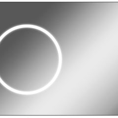 Зеркало Eclipse 100 black с подсветкой Sansa (SE1032Z) в Лабытнанги - labytnangi.mebel24.online | фото