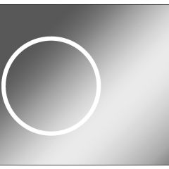 Зеркало Eclipse 90 black с подсветкой Sansa (SE1031Z) в Лабытнанги - labytnangi.mebel24.online | фото 1
