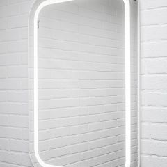 Зеркало Elis 100 white с подсветкой Sansa (SEe1045Z) в Лабытнанги - labytnangi.mebel24.online | фото 3