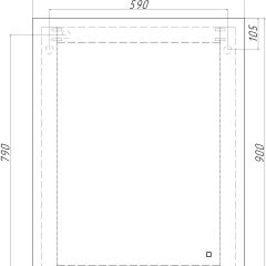 Зеркало Каракас 900х700 с подсветкой Домино (GL7043Z) в Лабытнанги - labytnangi.mebel24.online | фото 8