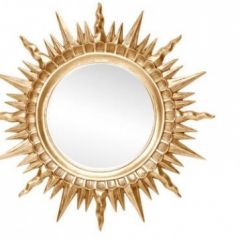 Зеркало круглое золото (1810(1) в Лабытнанги - labytnangi.mebel24.online | фото
