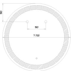 Зеркало Маскат 700х700 с подсветкой Домино (GL7057Z) в Лабытнанги - labytnangi.mebel24.online | фото 6