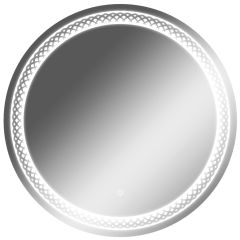Зеркало Прая 700х700 с подсветкой Домино (GL7048Z) в Лабытнанги - labytnangi.mebel24.online | фото 1