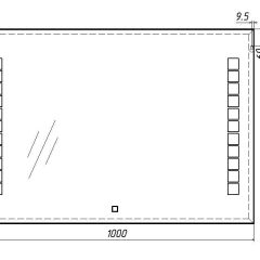 Зеркало Quadro 100 alum с подсветкой Sansa (SQ1019Z) в Лабытнанги - labytnangi.mebel24.online | фото 7