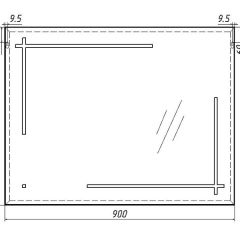 Зеркало Ray 90 black с подсветкой Sansa (SR1036Z) в Лабытнанги - labytnangi.mebel24.online | фото 6