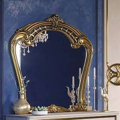 Зеркало в раме (03.150) Ольга (беж/золото) в Лабытнанги - labytnangi.mebel24.online | фото