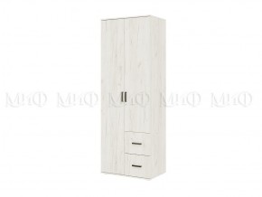 АЛТЕЯ Шкаф 2-х ств (Дуб крафт белый) в Лабытнанги - labytnangi.mebel24.online | фото 1