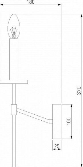 Бра Eurosvet Anders 60142/1 хром в Лабытнанги - labytnangi.mebel24.online | фото 2