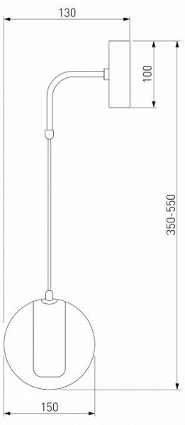 Бра Eurosvet Cobble 50258 LED дымчатый в Лабытнанги - labytnangi.mebel24.online | фото 2