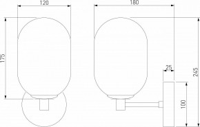 Бра Eurosvet Loona 60161 латунь в Лабытнанги - labytnangi.mebel24.online | фото 4