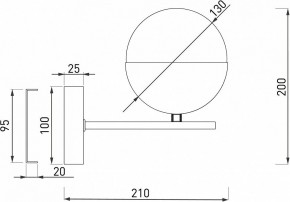 Бра Eurosvet Nuvola 70129/1 латунь в Лабытнанги - labytnangi.mebel24.online | фото 2