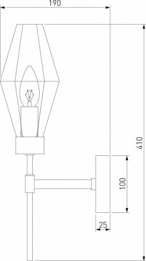Бра Eurosvet Prism 60143/1 хром в Лабытнанги - labytnangi.mebel24.online | фото 2