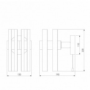 Бра Eurosvet Spada 70116/1 черный в Лабытнанги - labytnangi.mebel24.online | фото 4