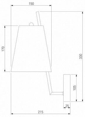 Бра Eurosvet Topanga 60173/1 латунь в Лабытнанги - labytnangi.mebel24.online | фото 5