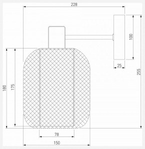 Бра Eurosvet Voile 30191/1 черный в Лабытнанги - labytnangi.mebel24.online | фото 4