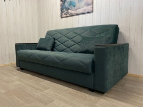 Диван Престиж-15 (НПБ+МДФ) велюр Sensey bottle green в Лабытнанги - labytnangi.mebel24.online | фото