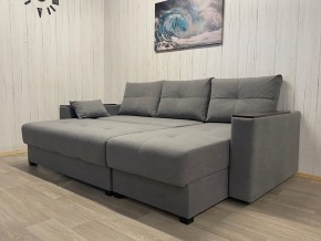 Диван угловой Комфорт-3 (НПБ+МДФ) велюр Galaxy Lite 26 в Лабытнанги - labytnangi.mebel24.online | фото 3