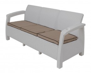 Диван Yalta Premium Sofa 3 Set (Ялта) белый (+подушки под спину) в Лабытнанги - labytnangi.mebel24.online | фото 1