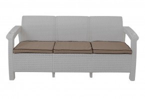 Диван Yalta Premium Sofa 3 Set (Ялта) белый (+подушки под спину) в Лабытнанги - labytnangi.mebel24.online | фото 2