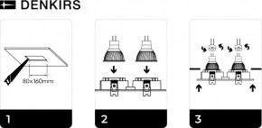 DK3022-WH Встраиваемый светильник, IP 20, 10 Вт, GU5.3, LED, белый, пластик в Лабытнанги - labytnangi.mebel24.online | фото 6