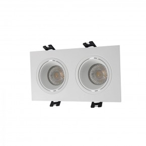 DK3072-WH Встраиваемый светильник, IP 20, 10 Вт, GU5.3, LED, белый/белый, пластик в Лабытнанги - labytnangi.mebel24.online | фото 1