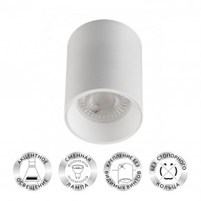 DK3110-WH Светильник накладной IP 20, 10 Вт, GU5.3, LED, белый, пластик в Лабытнанги - labytnangi.mebel24.online | фото 1