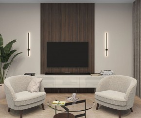 DK5012-BK Бра 800 мм, 3000К, IP20, 7 Вт, черный, алюминий в Лабытнанги - labytnangi.mebel24.online | фото 3