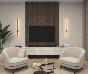 DK5014-BK Бра 1000 мм, 3000К, IP20, 12 Вт, черный, алюминий в Лабытнанги - labytnangi.mebel24.online | фото 4