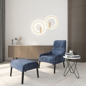DK5035-SG Бра ROUND со светодиодом, IP20, 24W, 3000/4000/6500K, матовое золото, алюминий в Лабытнанги - labytnangi.mebel24.online | фото