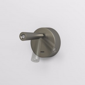 DK5072-DN Бра SHINE WALL со светодиодом, D104*H68, IP20, 3000К, 3W, RA?90, темный никель, алюминий в Лабытнанги - labytnangi.mebel24.online | фото 3
