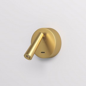 DK5072-SB Бра SHINE WALL со светодиодом, D104*H68, IP20, 3000К, 3W, RA?90, сатинированная латунь, алюминий в Лабытнанги - labytnangi.mebel24.online | фото 2