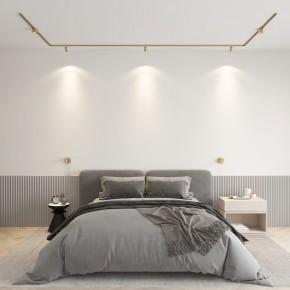 DK5072-SB Бра SHINE WALL со светодиодом, D104*H68, IP20, 3000К, 3W, RA?90, сатинированная латунь, алюминий в Лабытнанги - labytnangi.mebel24.online | фото 4
