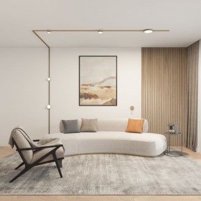 DK5072-SB Бра SHINE WALL со светодиодом, D104*H68, IP20, 3000К, 3W, RA?90, сатинированная латунь, алюминий в Лабытнанги - labytnangi.mebel24.online | фото 5