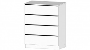ЭЛЕГАНТ Комод 4 ящика (белый) в Лабытнанги - labytnangi.mebel24.online | фото