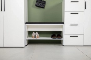 ЭЙР прихожая (модульная) Белый Шагрень в Лабытнанги - labytnangi.mebel24.online | фото 23