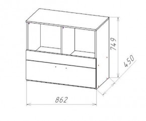 ГЕОМЕТРИЯ ГМТ.08 комод в Лабытнанги - labytnangi.mebel24.online | фото 2